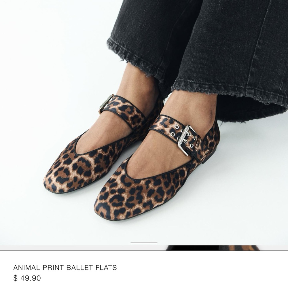 Cheetah ballet flats